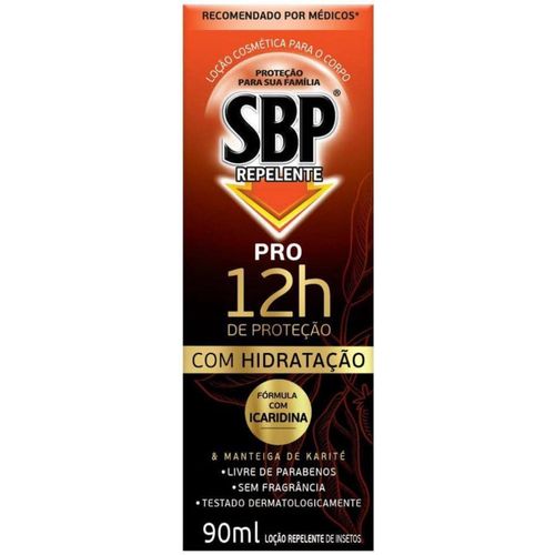 Repelente Corporal SBP PRO 12h - com Icaridina e Manteiga de Karité - 90ml