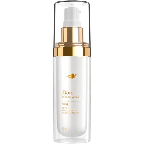 Sérum Facial Iluminador Dove Regenerative 3 em 1 FPS30 - 50ml