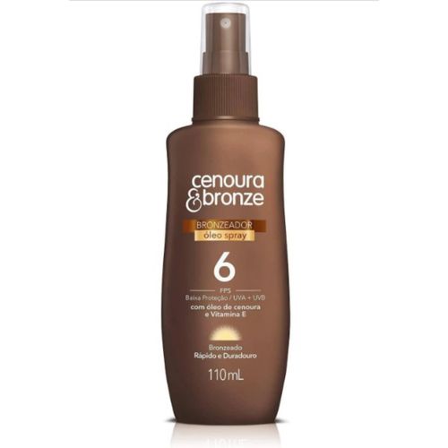 Protetor Solar Cenoura & Bronze Óleo Spray FPS6 110ml