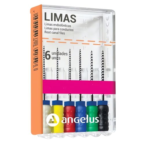Lima para Preparo Endodontico tipo K File 21mm Angelus 15-40