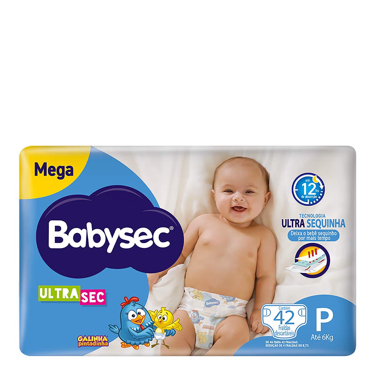 Fralda Babysec Ultrasec P 42 Unidades