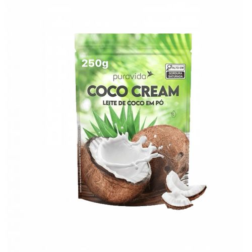 Leite De Coco Em Pó Coco Cream Tradicional Pura Vida 250g