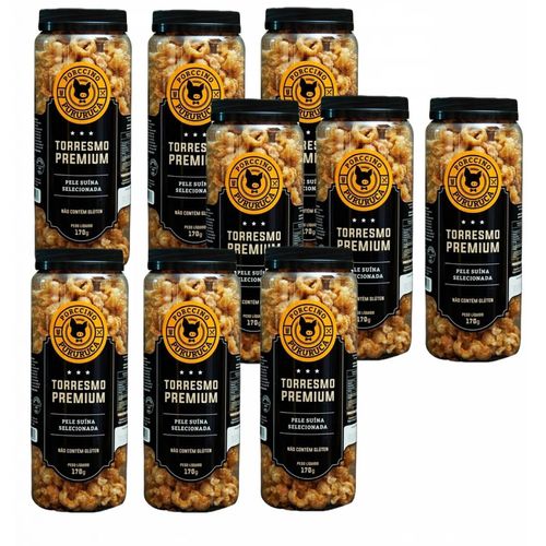 9x Torresmo Pururuca Premium Porccino - 170g
