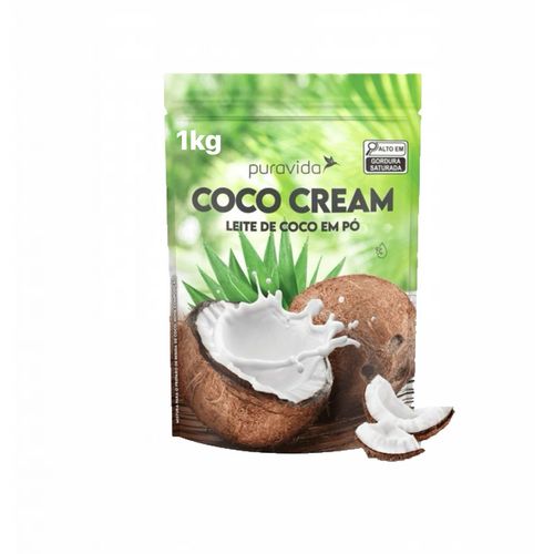 Leite De Coco Em Pó Coco Cream Tradicional Pura Vida 1 Kg Leite De Coco Em Pó Coco Cream Tradicional Pura Vida 1 Kg