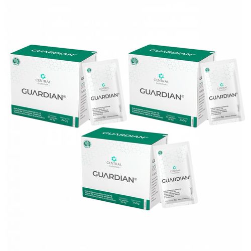 3x Guardian 8,5g- 30 Sachês - Central Nutrition - Sem Sabor Sem Sabor