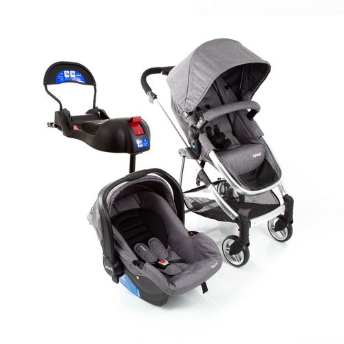 Travel System Epic Lite Trio Infanti Grey Steel