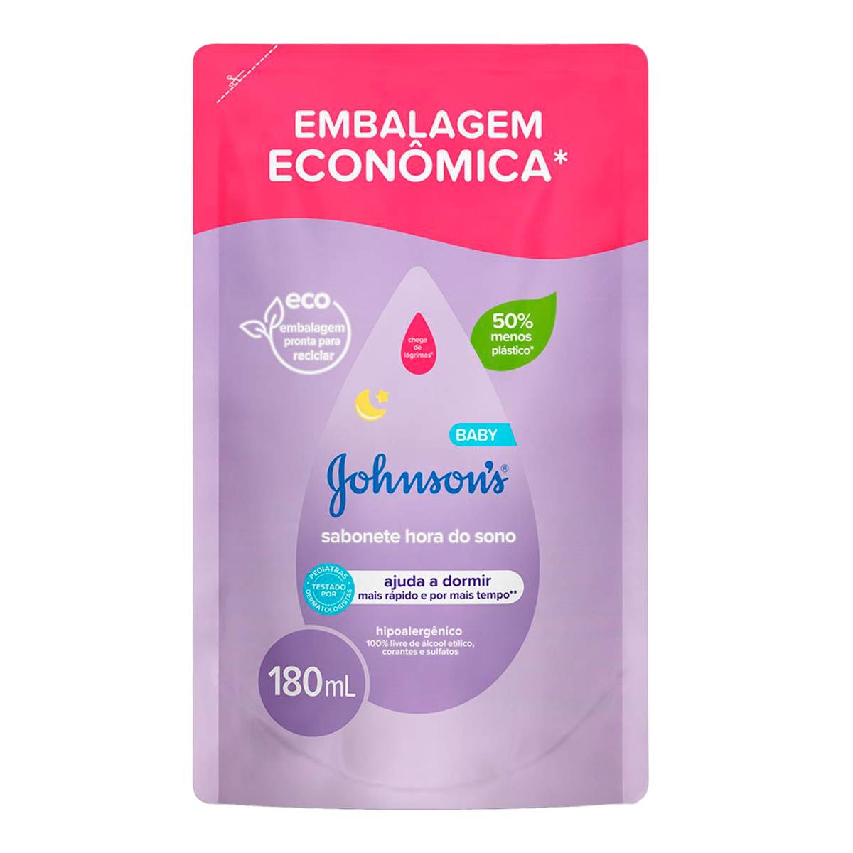 Sabonete Líquido Johnson's Baby Hora do Sono Refil 180ml