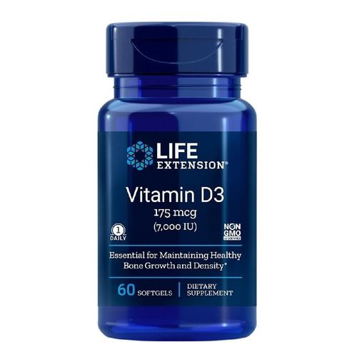 Vitamina D3 7.000 IU 60 Softgels Life Extension
