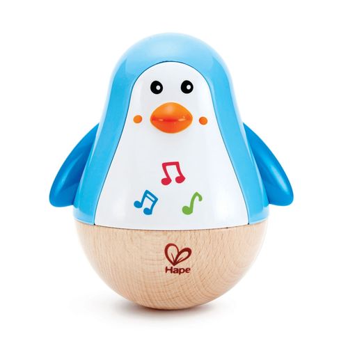 Pinguim Musical de Balanço Infantil Azul - Hape Pinguim Musical de Balanço Infantil Azul - Hape