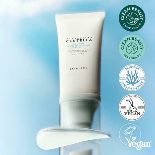 SKIN1004 Protetor Solar Aquoso em Sérum Hialu-Cica 50ml SKIN1004 Protetor Solar Aquoso em Sérum Hialu-Cica 50ml