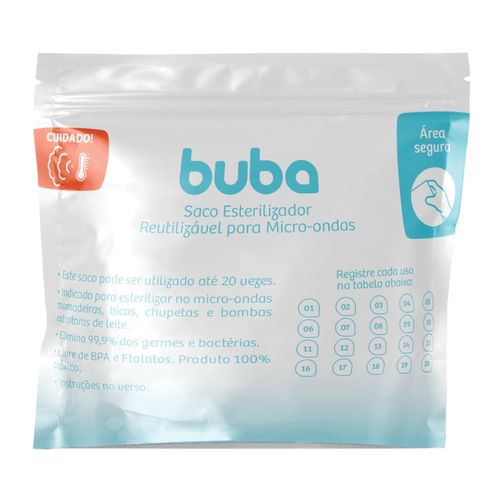 Saco Esterilizador Reutilizavel para Micro-ondas - Buba Saco Esterilizador Reutilizavel para Micro-ondas - Buba