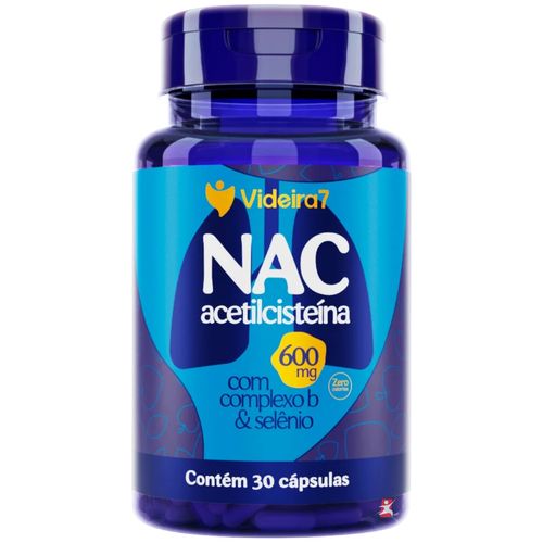 NAC ACETILCISTEINA 600MG POR CÁPSULA + VITAMINAS + MINERAIS 30 CAPSULAS - VIDEIRA 7