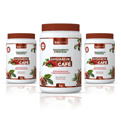 Kit Creme de Pentear e Tratamento Explosão de Café 2 em 1 1Kg (3 itens) | BN Cachos Kit Creme de Pentear e Tratamento Explosão de Café 2 em 1 1Kg (3 itens) Kit Creme de Pentear e Tratamento Explosão de Café 2 em 1 1Kg (3 itens) | BN Cachos Kit Creme de Pentear e Tratamento Explosão de Café 2 em 1 1Kg (3 itens)