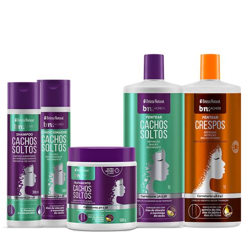 Super Kit Cachos Soltos + Pentear Cachos Crespos 1l | BN Cachos Super Kit Cachos Soltos + Pentear Cachos Crespos 1l Super Kit Cachos Soltos + Pentear Cachos Crespos 1l | BN Cachos Super Kit Cachos Soltos + Pentear Cachos Crespos 1l