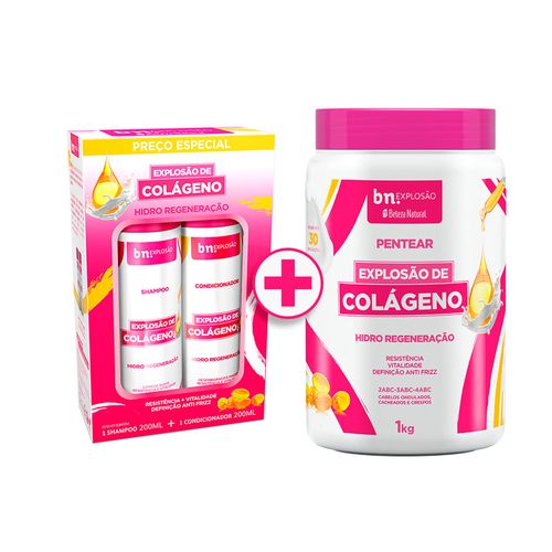 Kit Duo Shampoo 200ml + Condicionador 200ml + Creme de Pentear Explosão de Colágeno 1Kg (3 itens) | BN Cachos Kit Duo Shampoo 200ml + Condicionador 200ml + Creme de Pentear Explosão de Colágeno 1Kg (3 itens) Kit Duo Shampoo 200ml + Condicionador 200ml + Creme de Pentear Explosão de Colágeno 1Kg (3 itens) | BN Cachos Kit Duo Shampoo 200ml + Condicionador 200ml + Creme de Pentear Explosão de Colágeno 1Kg (3 itens)