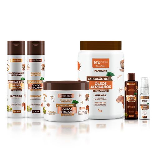 Kit Explosão de Óleos Africanos com Óleo Reparador de Pontas | BN Cachos Kit Explosão de Óleos Africanos com Óleo Reparador de Pontas e Umectação Kit Explosão de Óleos Africanos com Óleo Reparador de Pontas | BN Cachos Kit Explosão de Óleos Africanos com Óleo Reparador de Pontas e Umectação