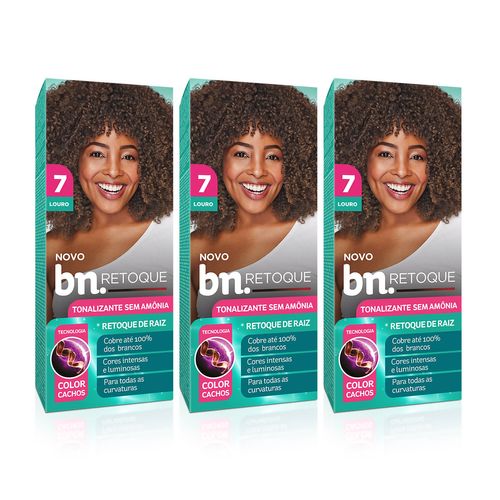Kit Tonalizante Sem Amônia 90g Louro 7.0 (3 itens) | BN Cachos Kit Tonalizante Louro 7.0 Sem Amônia 90g (3 itens) Kit Tonalizante Sem Amônia 90g Louro 7.0 (3 itens) | BN Cachos Kit Tonalizante Louro 7.0 Sem Amônia 90g (3 itens)