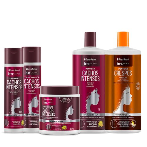 Super Kit Cachos Intensos + Pentear Cachos Crespos 1l | BN Cachos Super Kit Cachos Intensos + Pentear Cachos Crespos 1l Super Kit Cachos Intensos + Pentear Cachos Crespos 1l | BN Cachos Super Kit Cachos Intensos + Pentear Cachos Crespos 1l