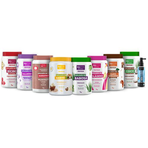 Kit Combo Explosão de Creme de Pentear Finalizador + Tônico | BN Cachos Kit Combo Explosão de Creme de Pentear Finalizador + Tônico Kit Combo Explosão de Creme de Pentear Finalizador + Tônico | BN Cachos Kit Combo Explosão de Creme de Pentear Finalizador + Tônico