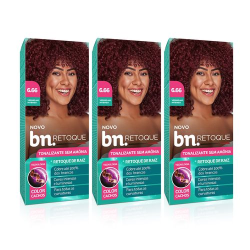 Kit Tonalizante Sem Amônia 90g Vermelho Inteso 6.66 (3 itens) | BN Cachos Kit Tonalizante Vermelho Inteso 6.66 Sem Amônia 90g (3 itens) Kit Tonalizante Sem Amônia 90g Vermelho Inteso 6.66 (3 itens) | BN Cachos Kit Tonalizante Vermelho Inteso 6.66 Sem Amônia 90g (3 itens)