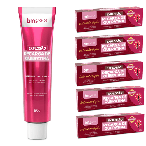 Kit Explosão Recarga de Queratina 80g (6 itens) | BN Cachos Kit Explosão Recarga de Queratina 80g (6 itens) Kit Explosão Recarga de Queratina 80g (6 itens) | BN Cachos Kit Explosão Recarga de Queratina 80g (6 itens)