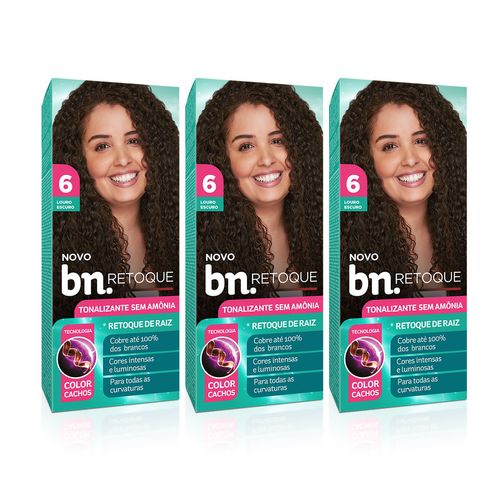 Kit Tonalizante Sem Amônia 90g Louro Escuro 6.0 (3 itens) | BN Cachos Kit Tonalizante Louro Escuro 6.0 Sem Amônia 90g (3 itens) Kit Tonalizante Sem Amônia 90g Louro Escuro 6.0 (3 itens) | BN Cachos Kit Tonalizante Louro Escuro 6.0 Sem Amônia 90g (3 itens)