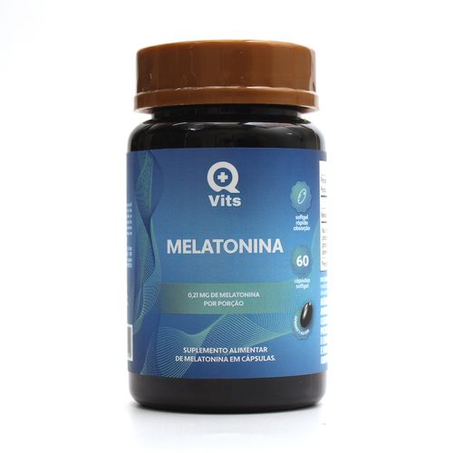 Melatonina QMaisVits 60 Cápsulas Softgel sem sabor