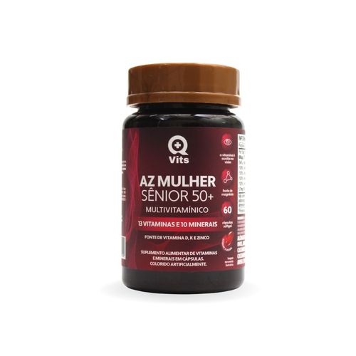 AZ Mulher Sênior 50+ QMaisVits 60 Cápsulas Softgel