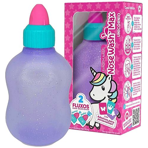 Dispositivo para Lavagem Nasal Nosewash Max - Unicórnio - 240ml