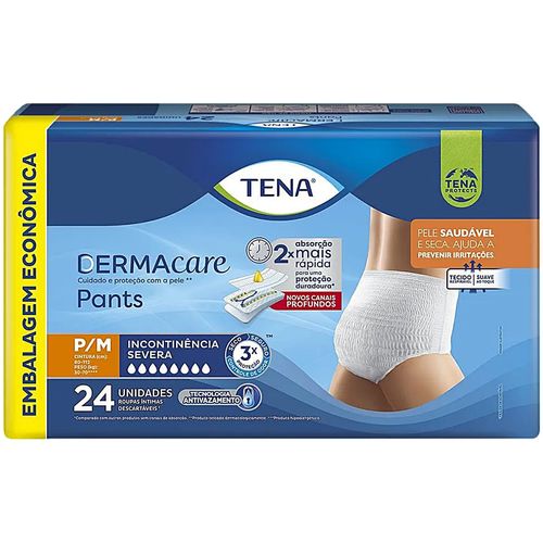 Roupa Íntima Tena Pants Dermacare Tam P/M 24 unidades