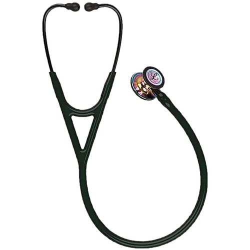 Estetoscópio Littmann Cardiology IV - Preto com Rainbow Alto Polimento e Conector Preto 6240 Estetoscópio Littmann Cardiology IV - Preto com Rainbow Alto Polimento e Conector Preto 6240