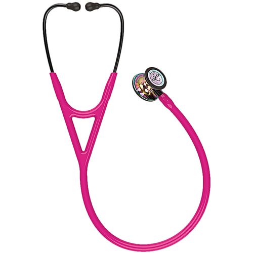 Estetoscópio Littmann Cardiology IV - Framboesa com Rainbow Alto Polimento e Conector Preto 6241 Estetoscópio Littmann Cardiology IV - Framboesa com Rainbow Alto Polimento e Conector Preto 6241