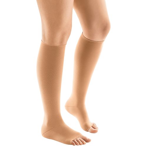 Meia 3/4 Flat Strong Venosan - 30-40mmHg - Aberta - Bege - XG - Longa