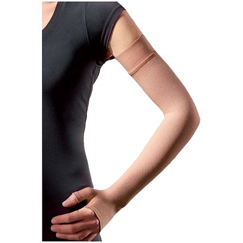 Braçadeira Sigvaris 412 20-30mmHg até o Punho com Polegar Chocolate P3 - unidade