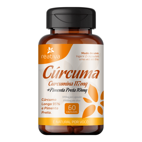 Cúrcuma Longa 95% e Pimenta Preta 1.000mg por dose Reavita