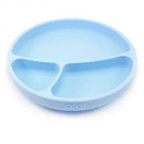 Prato Infantil Divisórias Silicone Portions Mineral Blue - Minikoioi