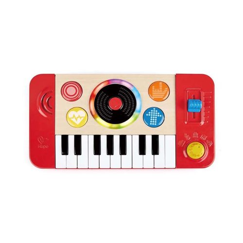 Piano Musical DJ Studio Infantil Vermelho - Hape Piano Musical DJ Studio Infantil Vermelho - Hape