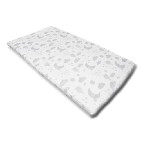 Colchonete Para Berço TAM 2 (95x61x4) Cosco Branco Estampado Colchonete Para Berço TAM 2 (95x61x4) Cosco Branco Estampado