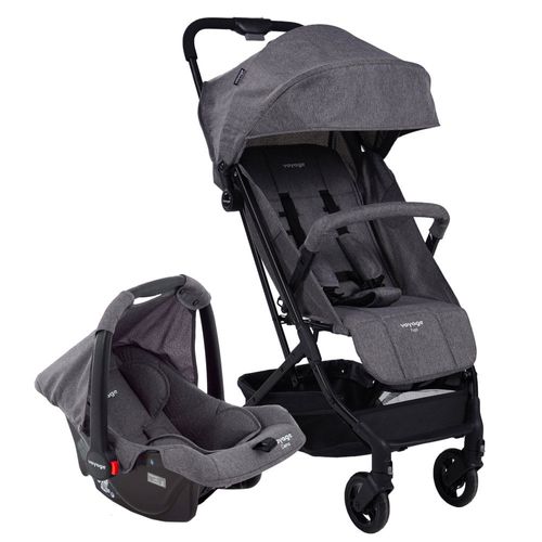 Carrinho de Bebê Yupi Voyage Cinza Mescla Carrinho de Bebê Yupi Voyage Cinza Mescla