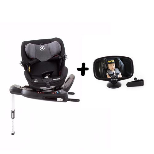 Cadeirinha de Carro Spinel 360º Isofix Maxi-Cosi 0 a 36 kg Authentic Black + Espelho 2 em 1 Cadeirinha de Carro Spinel 360º Isofix Maxi-Cosi 0 a 36 kg Authentic Black + Espelho 2 em 1