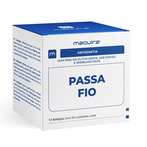 Passador de Fio Dental em Estojos com 50 Und. cada Maquira 10-Estojos Passador de Fio Dental em Estojos com 50 Und. cada Maquira 10-Estojos