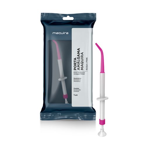 Porta Amálgama Odontológico Autoclavável de Plástico Maquira Rosa Porta Amálgama Odontológico Autoclavável de Plástico Maquira Rosa