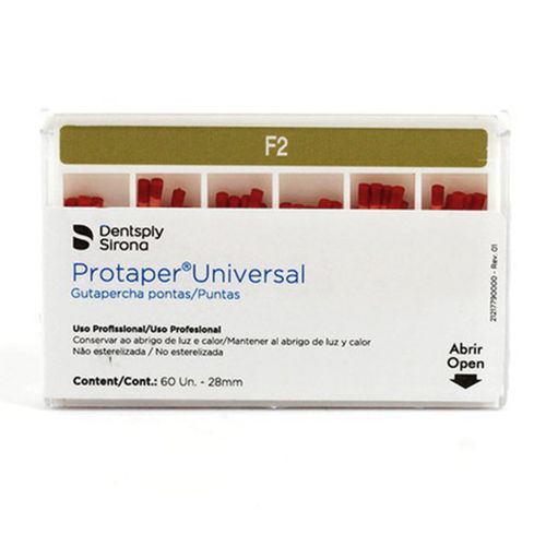 Guta Percha Protaper Universal 28mm com 60 Unidades Dentsply F2