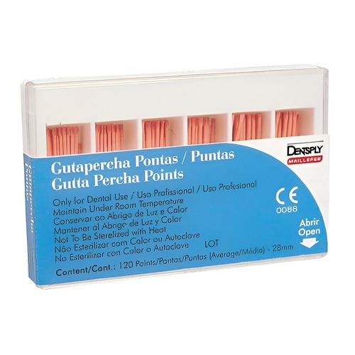 Guta Percha Calibrada para Obturação de Canal Dentsply 40 Guta Percha Calibrada para Obturação de Canal Dentsply 40