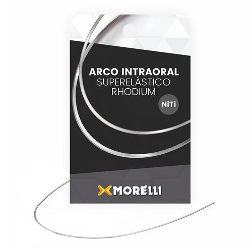 Arco Intraoral Rhodium Superelástico Médio NiTi Ret Morelli 017x025 Arco Intraoral Rhodium Superelástico Médio NiTi Ret Morelli 017x025