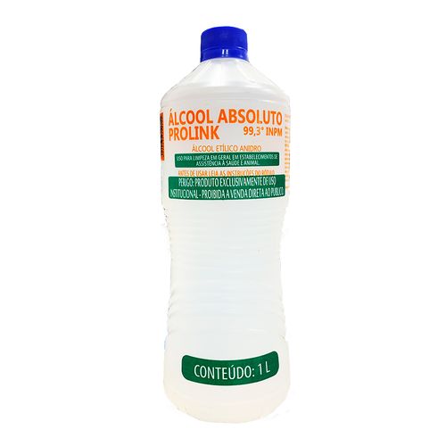 Álcool Etílico Absoluto 99,3% para Limpeza 1L Prolink Álcool Etílico Absoluto 99,3% para Limpeza 1L Prolink