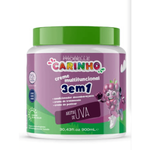 Creme de Pentear Prob Car 3 Em 1 Uva 900Ml
