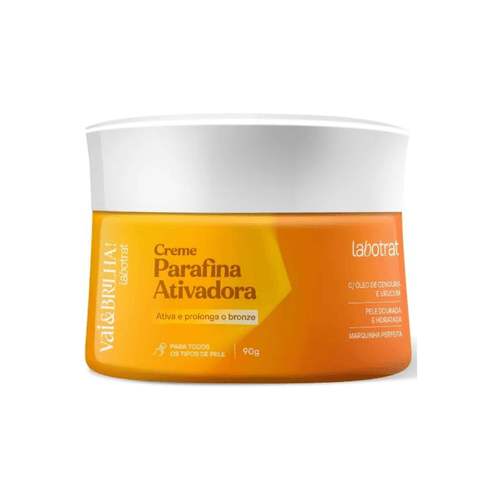 Parafina Ativadora Creme Cenoura E Urucum Vai E Brilha 90G Labotrat