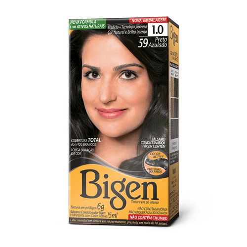 Tinta Bigen 6g 1.0 59 Preto Azulado