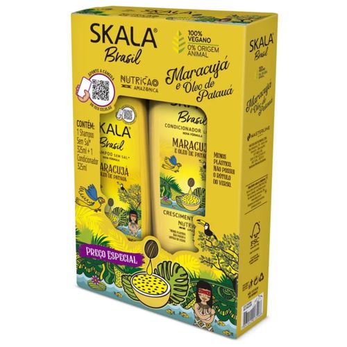 Shampoo + Condicionador Skala 325ml Maracujá E Óleo De Patauá